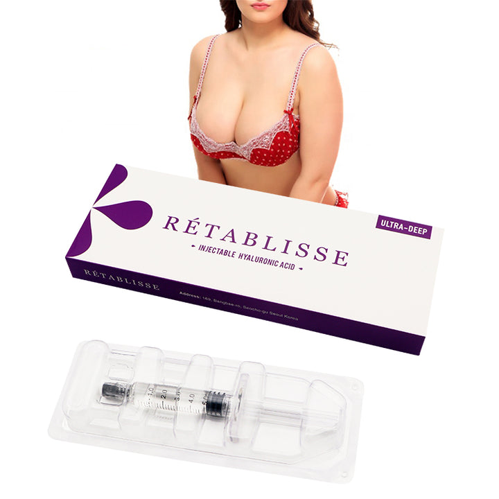 Hyaluronic acid dermal filler breast augmentation