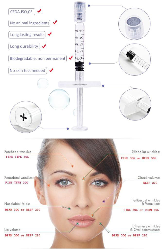 Anti aging hyaluronic acid dermal filler for nose  