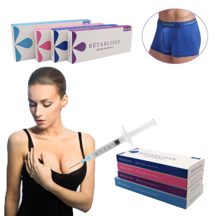 CE hyaluronic acid cross linked dermal filler enlargement buttock breast injection  